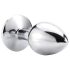 Sunfo - metall analkula med lila sten (silver)