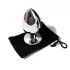 Sunfo - analplugg metall med lila sten - silver