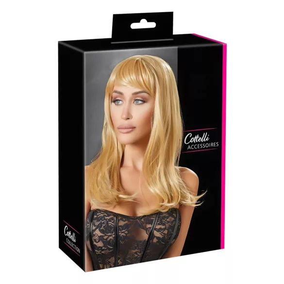 Cottelli - lång blond peruk