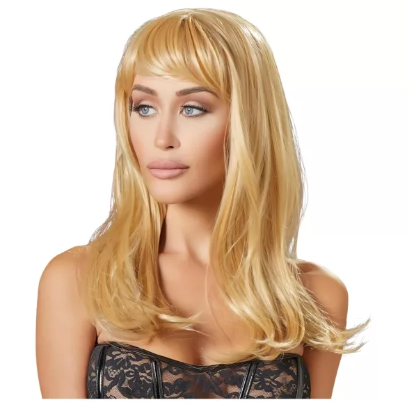 Cottelli - lång blond peruk