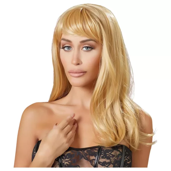 Cottelli - lång blond peruk
