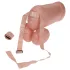 Cock Fighting - uppblåsbar strap-on-penis (hudfärgad)