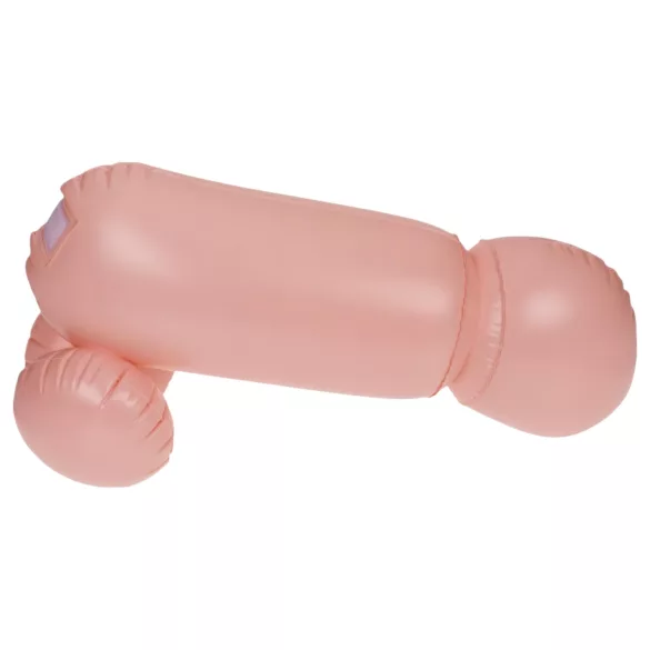 Cock Fighting - uppblåsbar strap-on-penis (hudfärgad)