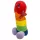 Plysch penis - mjukis - regnbågsfärgad - 30 cm