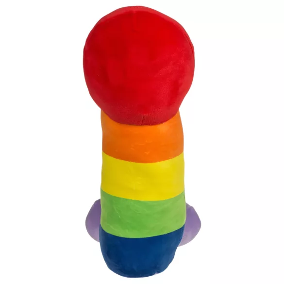 Plysch penis - mjukis - regnbågsfärgad - 30 cm