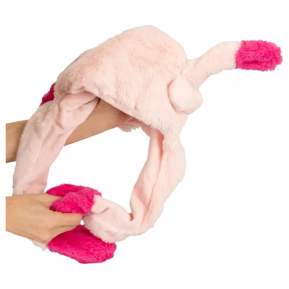 Mössa med rörliga öron - rosa