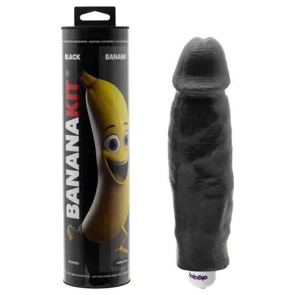 Bananakit - penisavgjutningsset med vibrator (svart)
