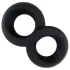 Pulselock Taur - dubbel penis- och pungring (svart) - 20 mm