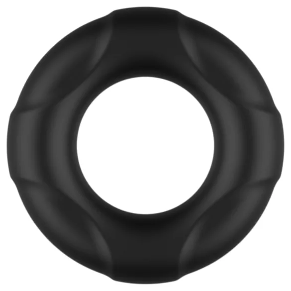 Pulselock Cirkl - silikonpenisring (svart) - 22 mm