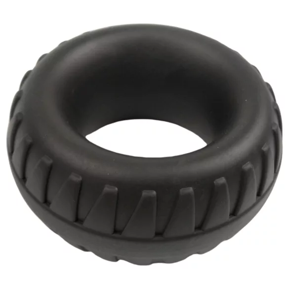 Pulselock Oak - extra tjock testikelring i silikon (svart) - 40 mm