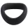 Pulselock Cocktura - tvinnad penisring i silikon (svart) - 45 mm