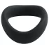 Pulselock Cocktura - tvinnad penisring i silikon (svart) - 45 mm