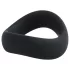 Pulselock Cocktura - tvinnad penisring i silikon (svart) - 45 mm