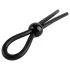 Pulselock Forge - justerbar lassoformad penisring i silikon (svart)
