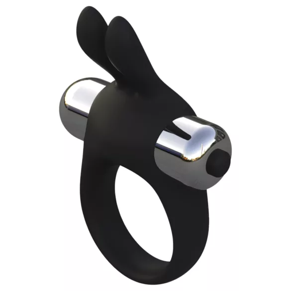 Pulselock Vantr - vibrerande kanin-penisring (svart) - 30 mm