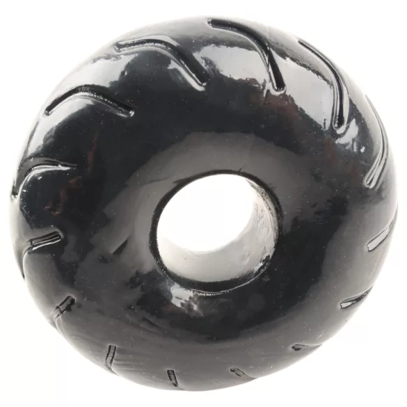 Pulselock Forge - penisring i TPE med hjulmönster (svart) - 19 mm