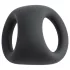 Pulselock Taur - konturrad penis- och testikelring (svart)