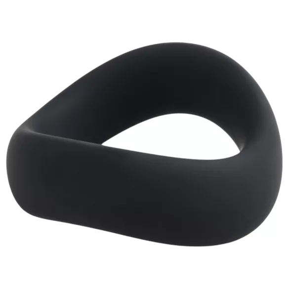 Pulselock Cocktura - vriden penisring i silikon (svart) - 5 cm