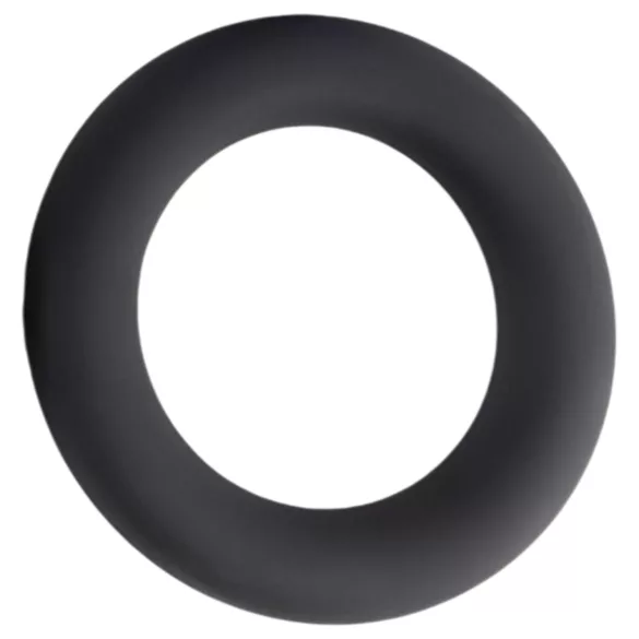 Pulselock Cirkl - silikonpenisring (svart) - 40 mm