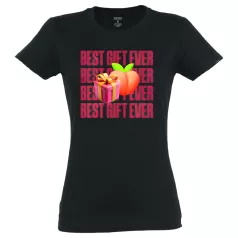 Best Gift Ever - dam t-shirt - bomull - svart
