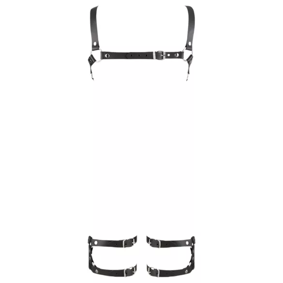 ZADO - kroppsele i läder - svart - L/XL