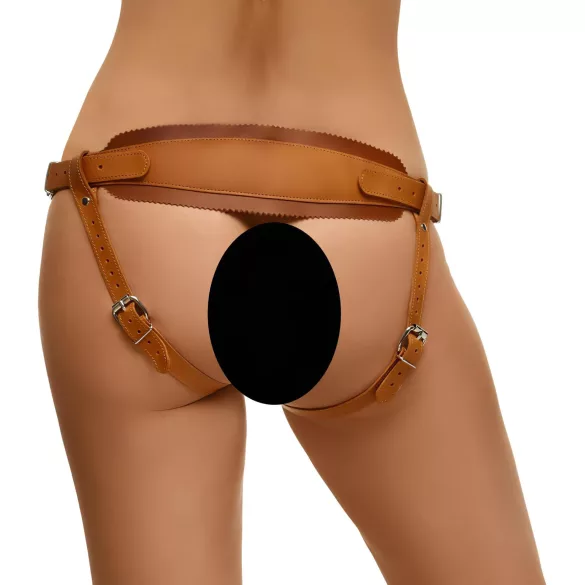 ZADO - läderunderdel för strap-on - brun