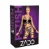 ZADO - flerdelat läderharness-set med manschett - svart