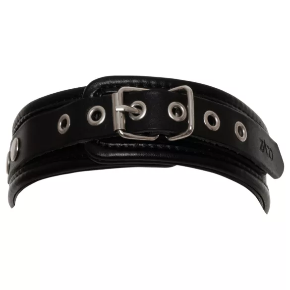 ZADO - halsband läder svart