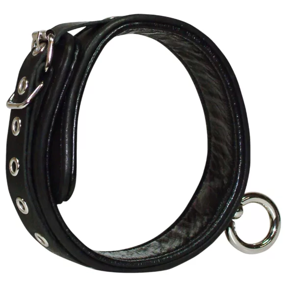 ZADO - halsband läder svart