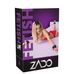 ZADO - sängfäste bondage set - läder - svart