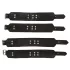 ZADO - sängfäste bondage set - läder - svart