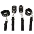 ZADO - sängfäste bondage set - läder - svart