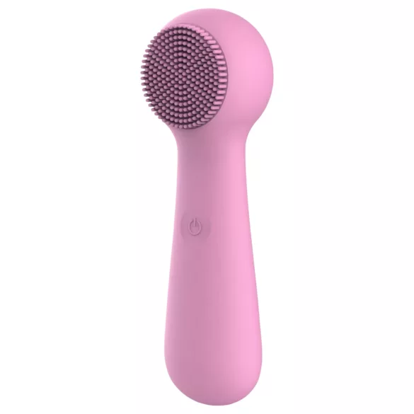 FaceClean - sladdlös, vattentät ansiktsmassageapparat (rosa)
