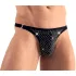 Svenjoyment - herrtanga med strass - svart - M