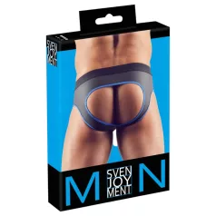 Svenjoyment - öppen jockstrap - svart/blå - M