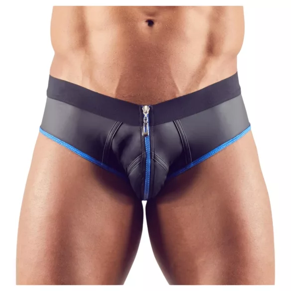 Svenjoyment - öppen jockstrap - svart/blå - M
