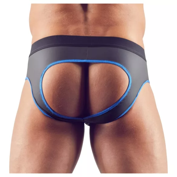 Svenjoyment - öppen jockstrap - svart/blå - M