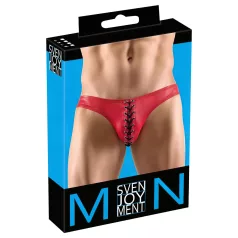 Svenjoyment - herrtrosa med snörning - svart röd - M