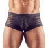 Boxer - herrunderkläder - genomskinlig randig - svart