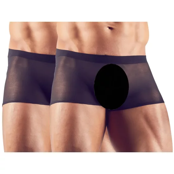 Svenjoyment - transparent boxerset - svart tvådelad S-L
