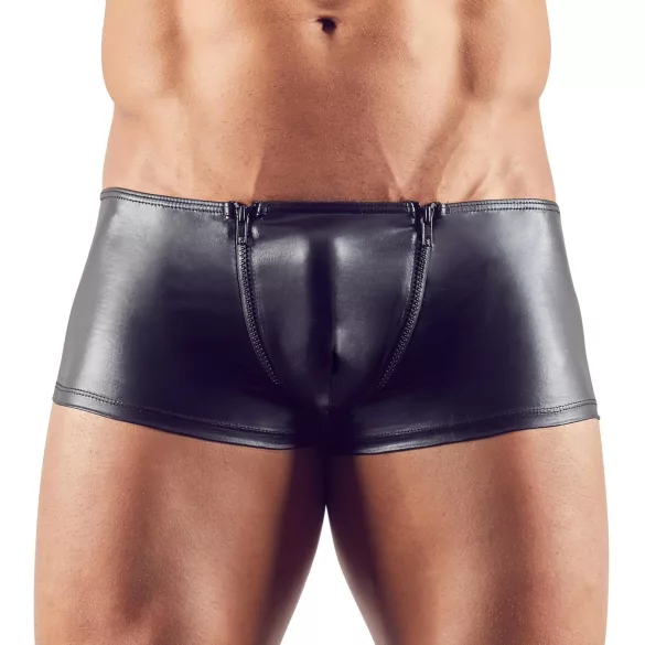 Svenjoyment - boxerkalsonger med dragkedja - svart - XL