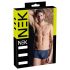 NEK - svart boxershorts med snörning och nätinslag (blå) - M