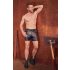 NEK - Förlängda Herrshorts med Metallsänne (Svart)