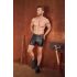 NEK - Förlängda Herrshorts med Metallsänne (Svart)