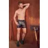 NEK - herrshorts - förlängd modell - metallspänne - svart - L