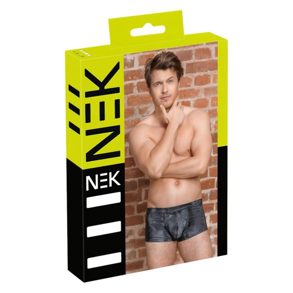 NEK - Ormskinnmönstrade Boxershorts (Svart) - M