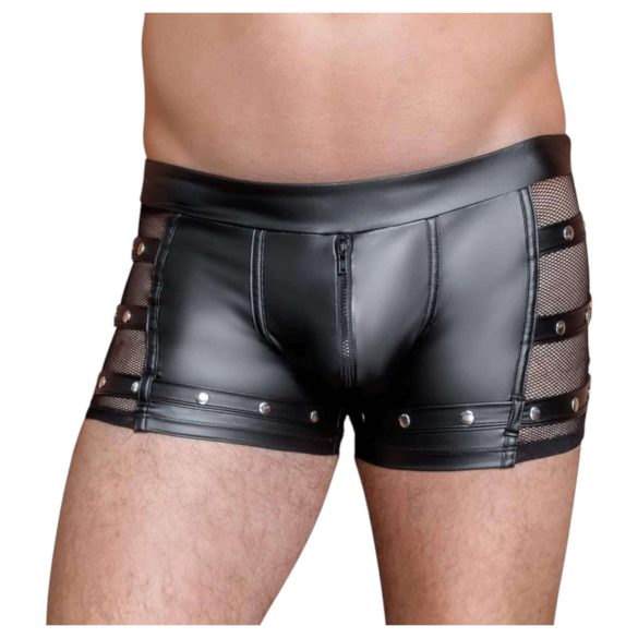 NEK - nitad, blixtlåsförsedd boxershorts (svart) - L
