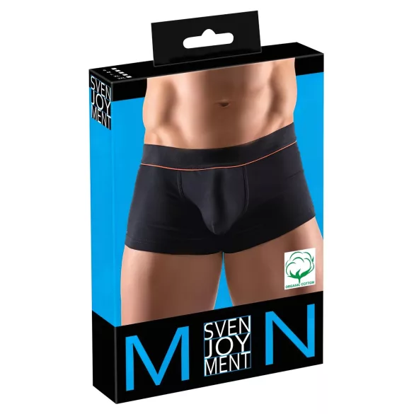 Svenjoyment - Ekologisk bomullsboxer för komfort (svart) - 2XL