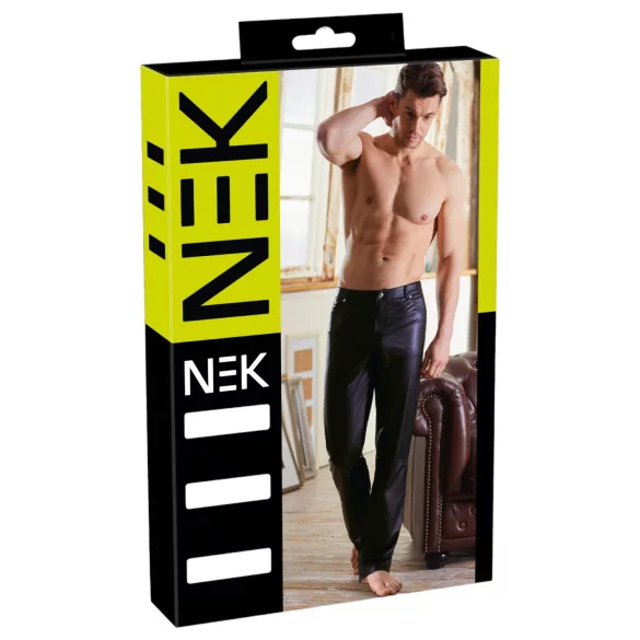 NEK - leggings - glanseffekt - svart - L