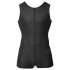 Svenjoyment - ärmlös kort overall för män (svart) - XL
